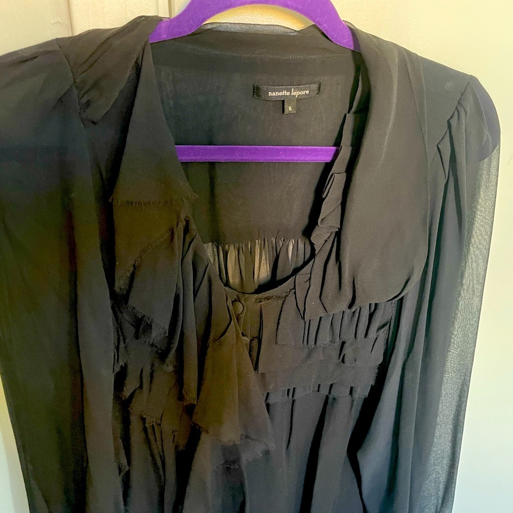 Nannette Leopore chiffon top